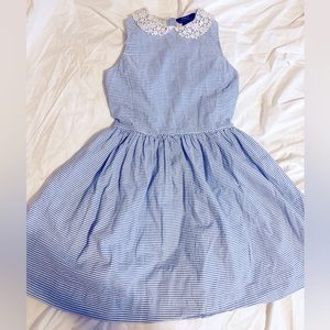Girls POLO Ralph Lauren Seersucker striped dress for Spring / Easter size 16